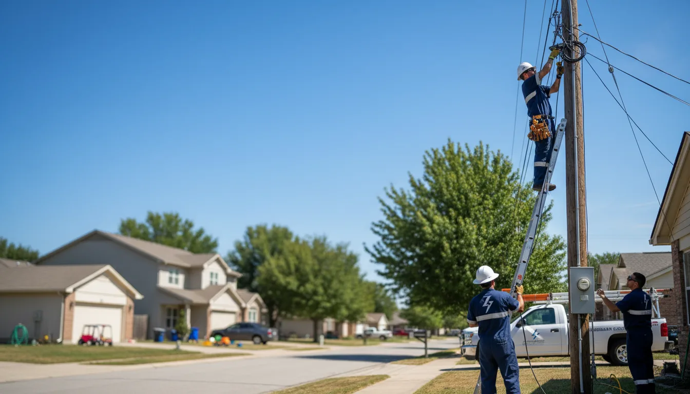 Residential electrician providing installation services in Briggsville, WI